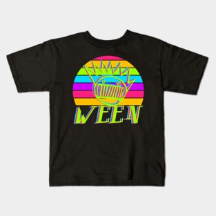 WEEN 80s Neon Sunset Kids T-Shirt